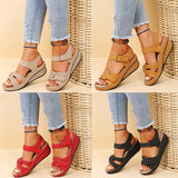 Breakj New Large-Size Lady Slope And Thick-Soled Sandals Fish Mouth With Casual