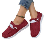 New Round Head Muffin Sole Single Shoes Rubber Soles Pure Color Lace Large Size Lace Women's Singles