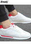 Leather Sneakers Boys Sport Vulcanized Shoes Men Comforthable Spring Sneakers Mens Casual