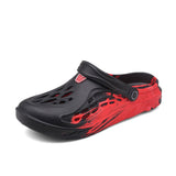Breakj Men Summer Cool Drag Outdoor Hole Shoes Outside Wearing Sandals Home Half-Dragging Korean Trend Personalized Beach