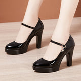 Leather Pointed Stilettos Model Catwalk High Heels Cheongsam Performance Shoes Comfortable Shallow Mouth Work Single Shoes Large