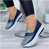Women's New Flats 2022 Summer Shallow Ladies Slip On Casual Vulcanized Shoes 35-43 Large-Sized Female Home Office