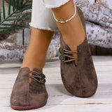 Breakj Summer And Autumn New Soft Leather Flat Soles Women's Round Head Shallow One-Foot Pedal Large Size Women's
