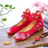 Breakj Dancing Shoes, Leisure Walk, Ethnic Wind, Embroidered Cloth Shoes, Spring And Autumn, Women's Shoes, Single
