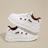 Breakj Women's Shoes 2025 New Thick Soles To Increase The Small Casual Sneakers In The Tide Of Students White
