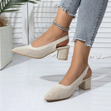 Breakj Weaving High Heels 2025 Autumn New Size Women's Shoes Temperament Fashion
