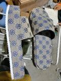 Breakj Large Size Thick Bottom Female Slippers 2024 New Plum Embroidery Pine Cake Bottom Casual Female