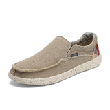 Summer New Men's Canvas Boat Shoes Outdoor Convertible Slip On Loafer Fashion Casual Flat Non-Slip Beach Shoes Big Size