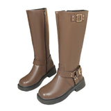 Breakj British Autumn And Winter Smoke Cane Women's Boots Are Thick And High And Knight Boots Temperament
