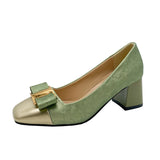 Head High Heels Female 2024 Spring And Autumn New Korean Version Fashion Shallow Thick Heel Pedal High Heel Single