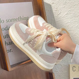 Fashion Vulcanized Platform Flat Sneakers Women Casual Sports Canvas Shoes Women Tennis Lolita Running Kawaii Women