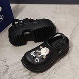 2024 Diy Hole Garden Shoes for Women Slippers Summer 2024 Soft Chunky Platform Sandals Woman Non Slip Beach