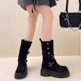 Breakj Fashion Two Wear Two-In-One Martin Boots Girl 2025 New Wilderness Wind Pine Cake Thick Bottom Over The Edge Of The Short