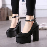Breakj 2025 New Ultra-High-Heeled Women's Shoes Stage Model Single-Shoe Coarse Night Club DJ Work Shoes Show