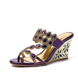 Heel Diamond Sandals Women 2024 Summer New Fishmouth Fashion Elegant Diamond Sandals High-Heeled Slippers Leather Women's
