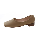 Single Shoes For Spring 2023 New Low Heel Maternity Shoes With Soft Sole Casual Women's