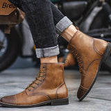 Men's Boots Men's Boots Plush Warm Men's Leather Boots Italian Style Men's Chelsea Boots Outdoor Boots Men's Ankle