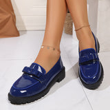 Breakj Lofu Shoes Women 2025 Spring And Summer New Roundhead With Thick Bottom Handy Korean Version Comfort Single