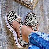 New English Style Round Head Belt Buckle Thick Heel Tassel Sling Thick-Soled Sandals From