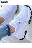 Womens Sneakers Thick Sole Casual Breathable Sport Design Vulcanized Shoes Comfortable Fashionable Walking Shoes