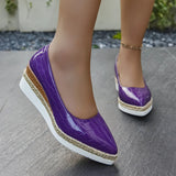 Breakj Size 2025 Spring And Autumn 2025 New Hemp Rope Pine Cake Bottom Shallow Breathable Head Lady Single Shoe
