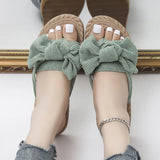New Summer Women's Slippers Fashion All-match Temperament Women's Shoes Solid Color Open Toe Women's Slippers Flat