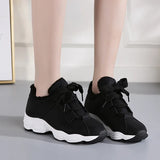 Women's Plush Fur Warm Casual Sneakers Winter Shoes Fashion Women Shoes Lace Up Female Boots Comfortable Platform Shoes