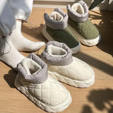 Plush Warm Winter Cotton Shoes for Women 2023 Thick Sole Waterproof Snow Boots Woman Non Slip Platform Ankle
