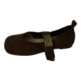 Breakj Spring And Autumn 2025 New Retro-Sensitive Red Single Shoe Fashion Korean Version Of The Flat Design Mary Precious
