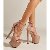 New Fashion Model T Stage Pole Dancing 17CM Hate Sky High Sandals High Heels Women's