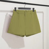 Breakj Spring And Summer Shorts Female Autumn Summer 2024 New High Waist Khaki Boot Pants Are Versatile With A Thin Korean Version Of Wide Leg