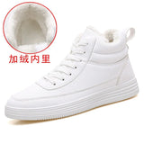 Boots with Fur Men's Casual Shoes Male Sneakers Ankle Boot Teens Shoes Sapatos Masculinos Black Man