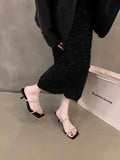 Breakj Slippers Women's Summer Wear 2025 New Fashion Evening Wind High Heel Cool Slippers Water Drill Fairy