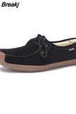 Women's 2023 Fashion Cotton Peas Shoes Socofy Velvet Casual Shoes Lace Up Flats Shoes Non Slip Women Loafers Zapatos