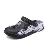 Breakj Men Summer Cool Drag Outdoor Hole Shoes Outside Wearing Sandals Home Half-Dragging Korean Trend Personalized Beach