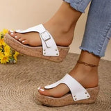 Breakj Thick-Soled Women's Shoes In The Summer Of 2025 Large-Size Wish Slopes And Women's Toe