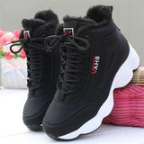 New Women's Boots Autumn and Winter Sports Platform Shoes Women Plush Warm High-top Platform Snow Boots Zapatos De