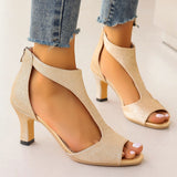 Breakj Women's Shoes 2025 Summer New High-Heeled Sandals Wish Big Sandals Women