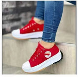 Breakj 2025 New Low-Top Single Shoes Women's Thick-Sed Canvas Shoes With Loose Cream Soles In Front Of The Large Women's