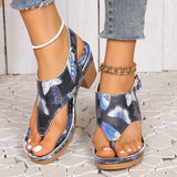 Breakj Word Drag Large Code 2025 Summer Flower Embroidered Coarse Heel With Toe High Heels