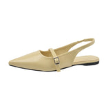 Breakj Women's Shoes French High-End Feel Sandals Women Wear 2025 New Pointed Light Light Luxury Small Pedal