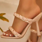 2022 NEW Sandals Women Shoes Solid Color Comfortable Flip-Flops босоножки женские Designer Flat Slippers Open Toe Luxury