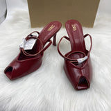 Breakj Home 2025 Summer New Fish Mouth Sandals With Coarse Heel Toe Sandals