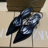 Breakj Spring New Feel Sandals Women Wear French Evening Fairy Style Sharp Single Shoes In
