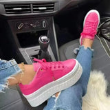 Breakj Summer New Large-Size Single-Shoe Women's New Round-Headed Leisure Thick-Soled Viscose Shoes Single