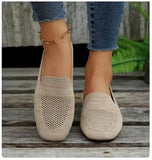 Breakj Summer New Large-Size Round Head Flat-Soled Single Shoes Women Shallow Sports Style Casual Shoes