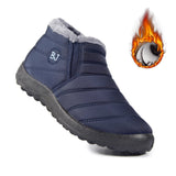 WaterProof Ankle Boots for Women 2021 Warm Plush Women's Shoes Round Toe Thick-soled Outdoor Casual Antislip Couple