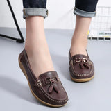 Women Shoes 2023 Spring Autumn Flats Leather Breathable Moccasins Women Boat Shoes Ballerina Ladies Casual Shoes Zapatos