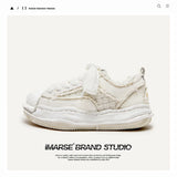 Breakj Shoes Deconstruction And Dissolution Series Of Autumn And Winter New Lace Thick-Soled High-Board Shoes Men's Fashion Shoes Men's And Women's