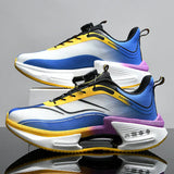 Breakj New Hollow Popcorn Soft-Soled Running Shoes Men's Training High-Ball Shock-Absorbing Breathable